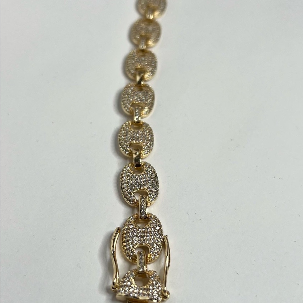14k goldfilled puffer bracelet - Picture 3 of 4